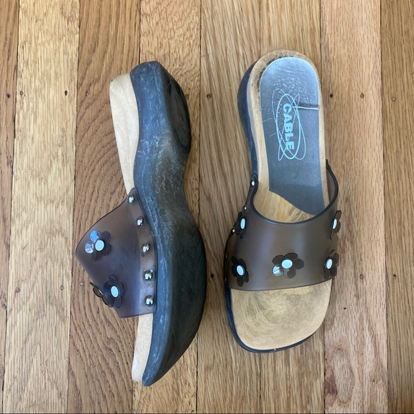 [sold via consignment] 90s platform jellies slide sandal w/ daisies 🦋🌼 - Picture 5 of 5